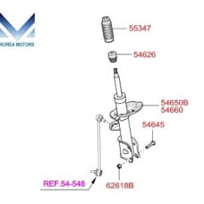 MOBIS FRONT SHOCK ABSORBER HYUNDAI SANTA FE 09-12